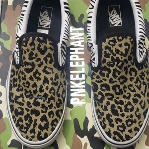 Vans Classic lepard and zebra